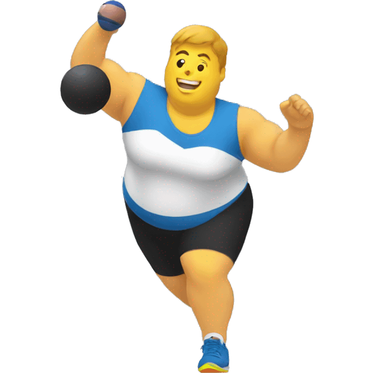 Shot put throw event  emoji