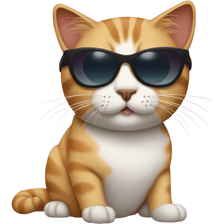 Cat with sunglasses emoji