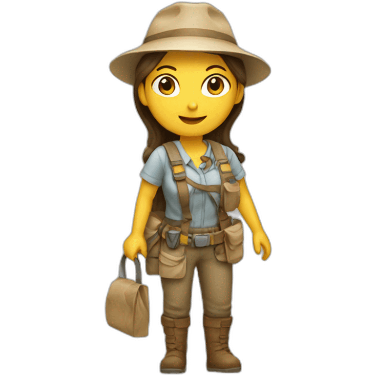 women field archaeologist emoji