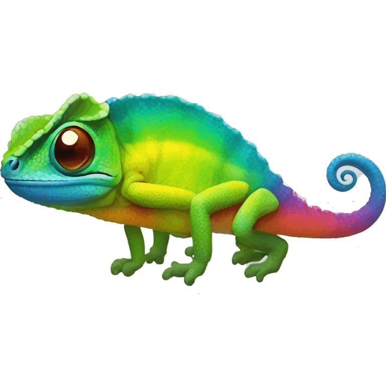 Rainbow Chameleon emoji