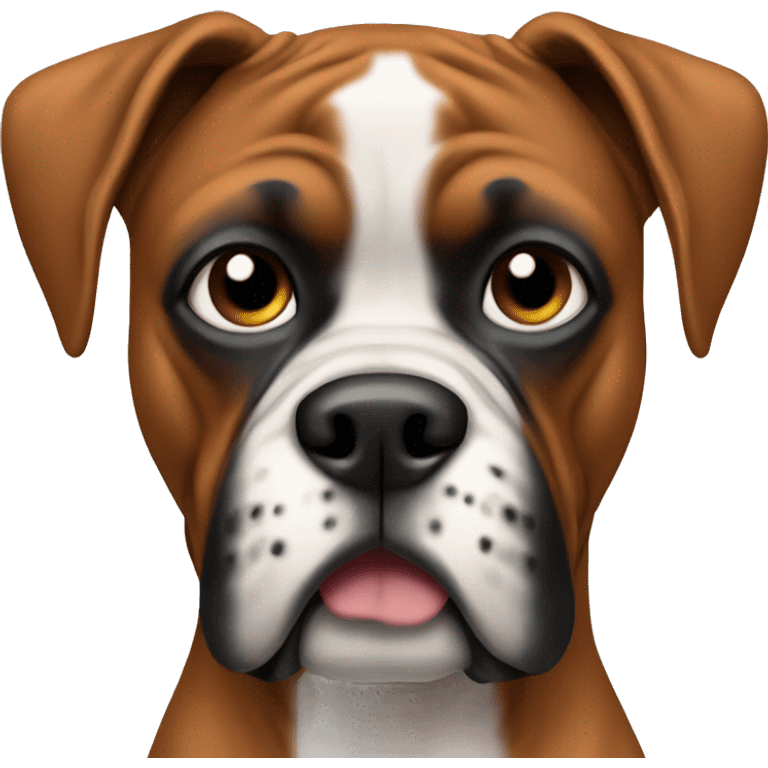 Boxer dog with boxer gloves on emoji