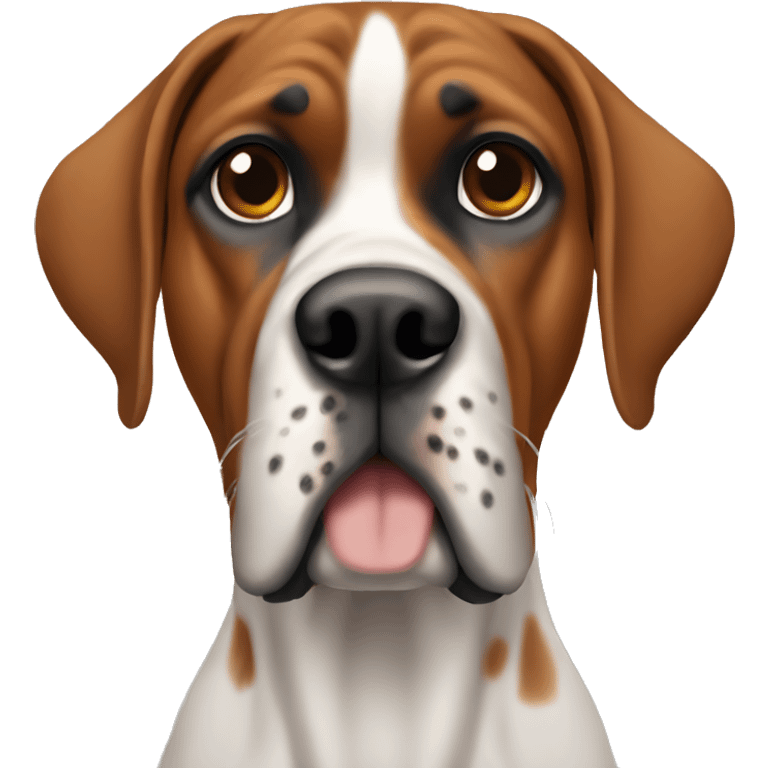 boxer dog mixed with coonhound emoji