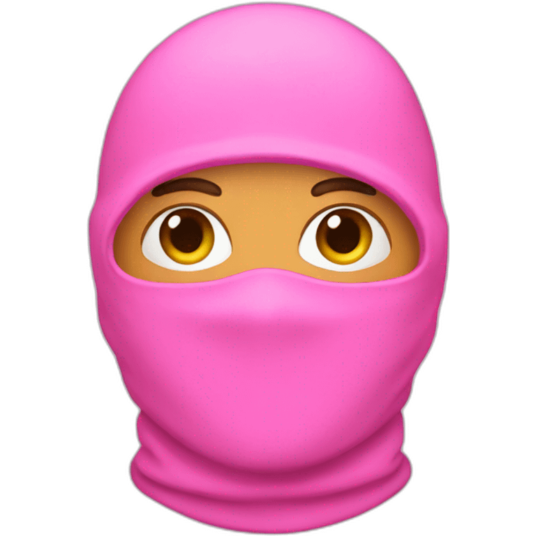 pink balaclava emoji