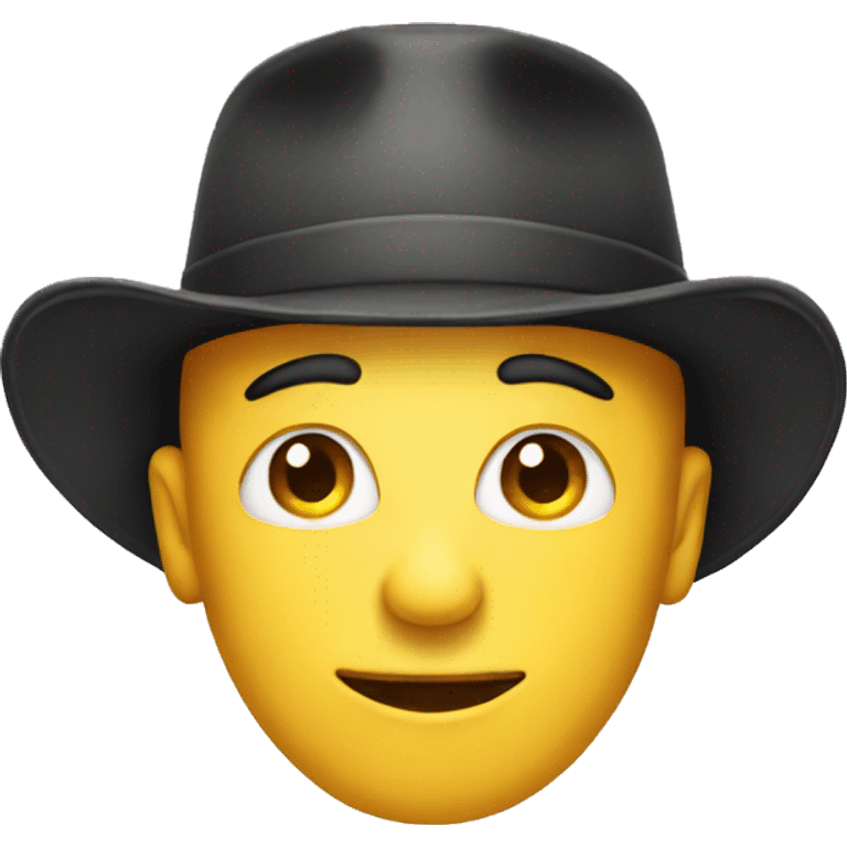 Face with hat emoji