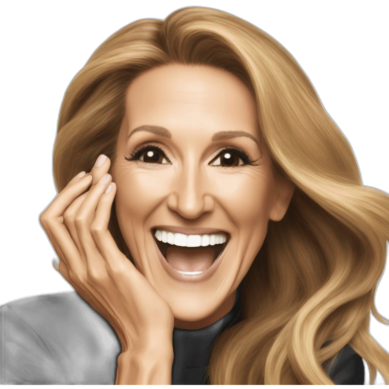 Céline Dion laughing emoji