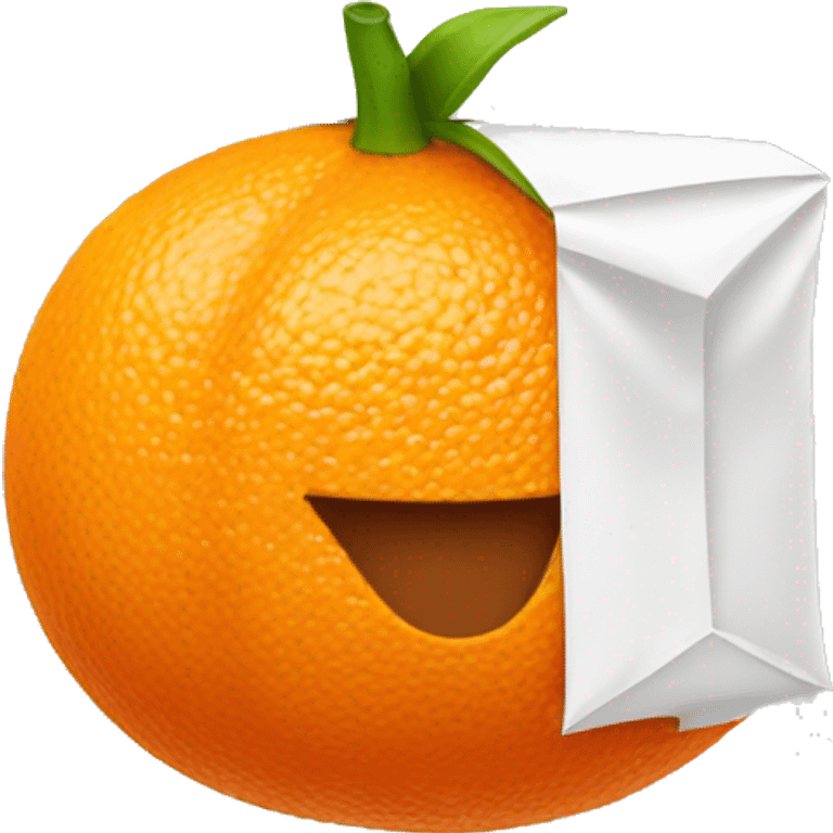 packet orange emoji