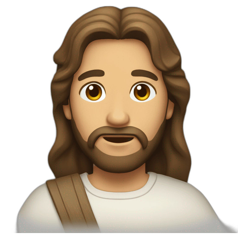 Jesús llevando la cruz emoji