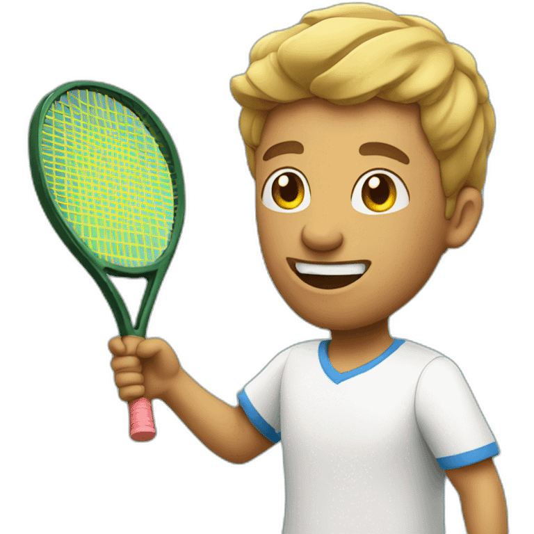 Man playing tennis emoji