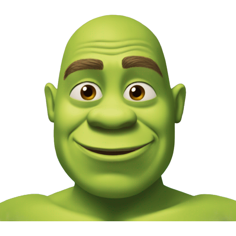 Shrek in a pool emoji