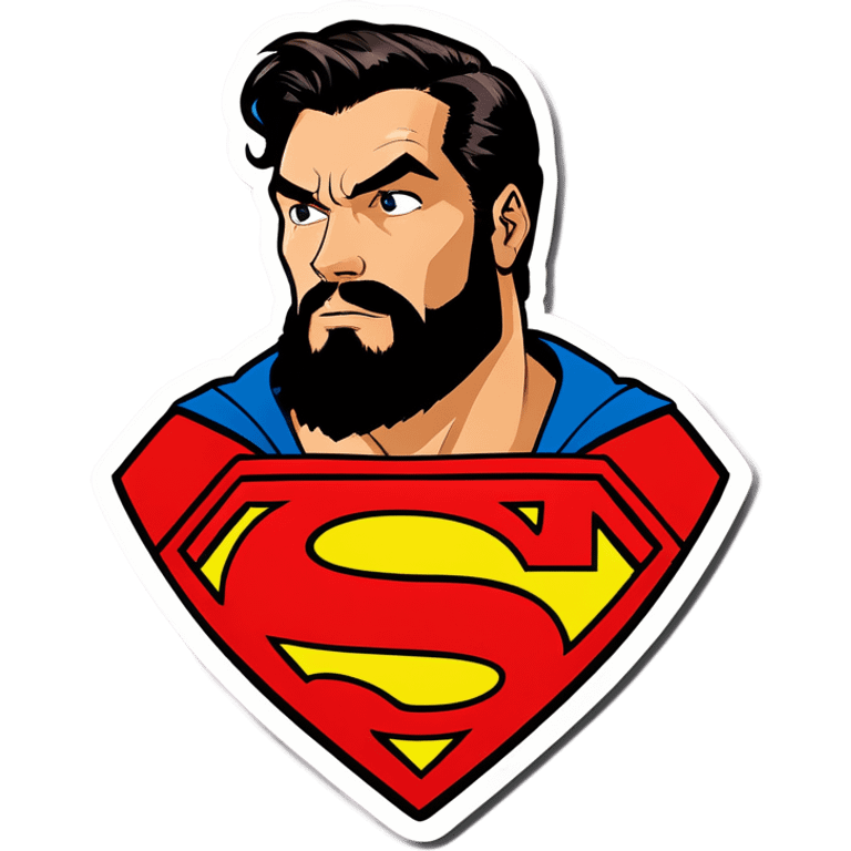 Bearded Superman emoji