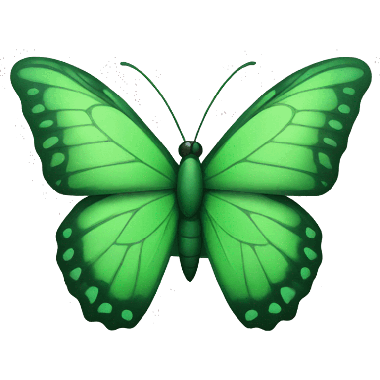 green butterfly  emoji