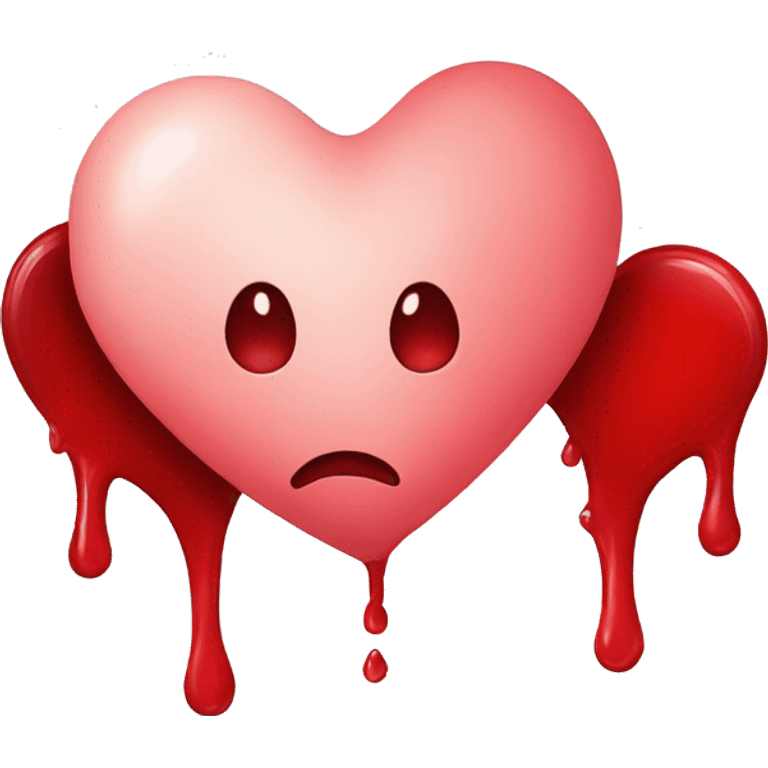 bleeding red heart emoji