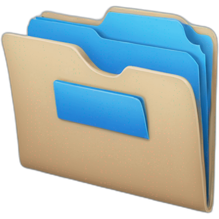 blue folder emoji