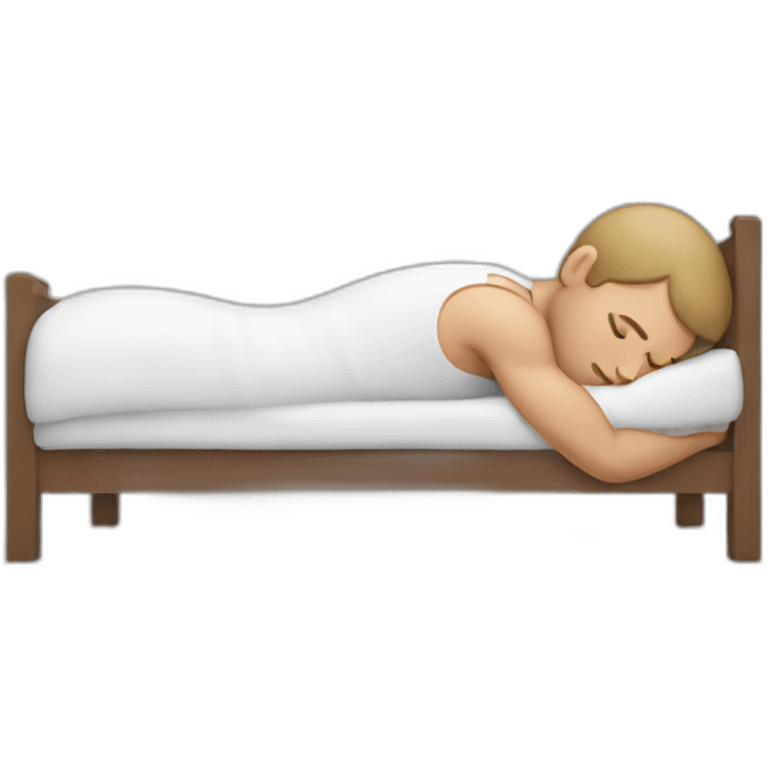 muscular white man sleeping emoji