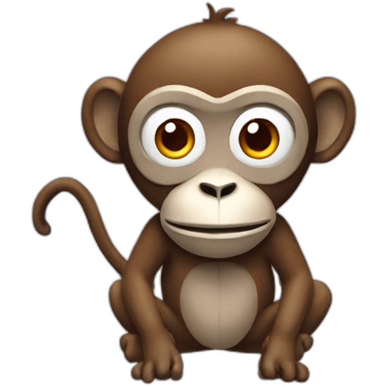 Monkey play video game emoji