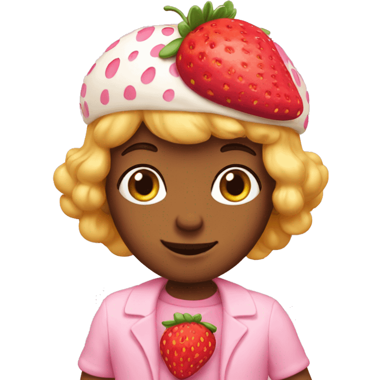 pink strawberry shortcake  emoji