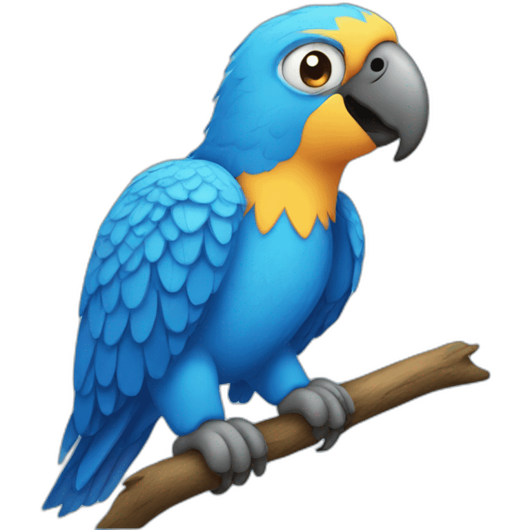 blue parrot emoji