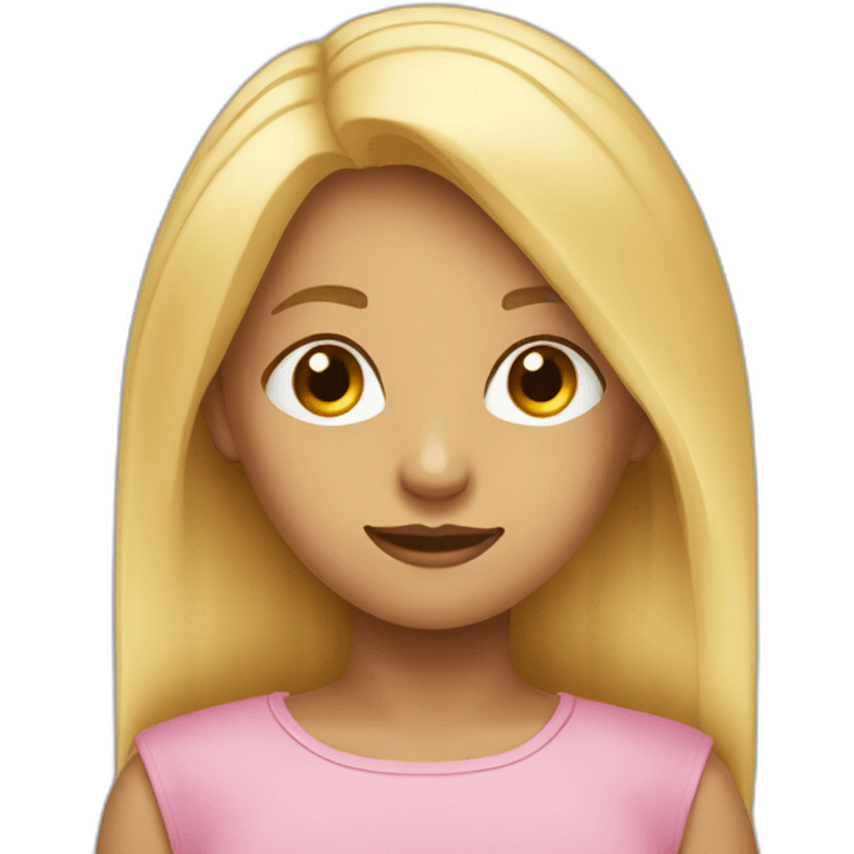 Fille bonde embrasse garcon emoji