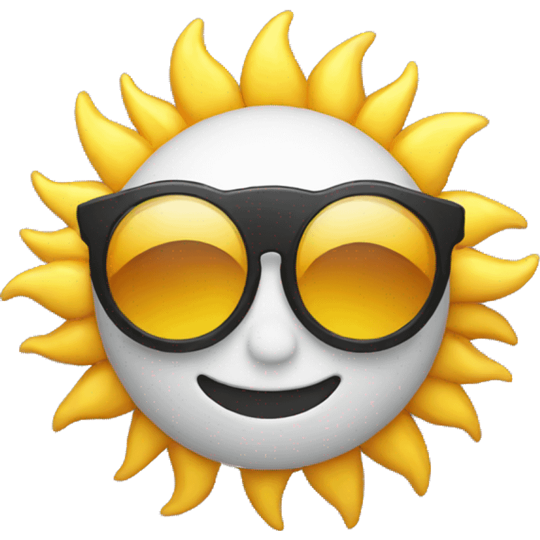 sun with glasses emoji