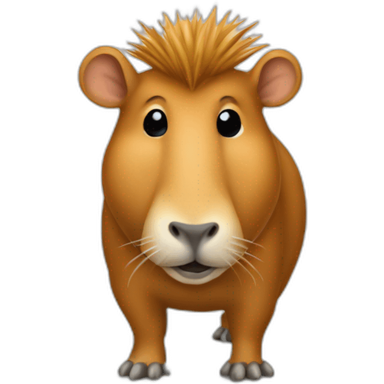 Capivara com colar de prata emoji