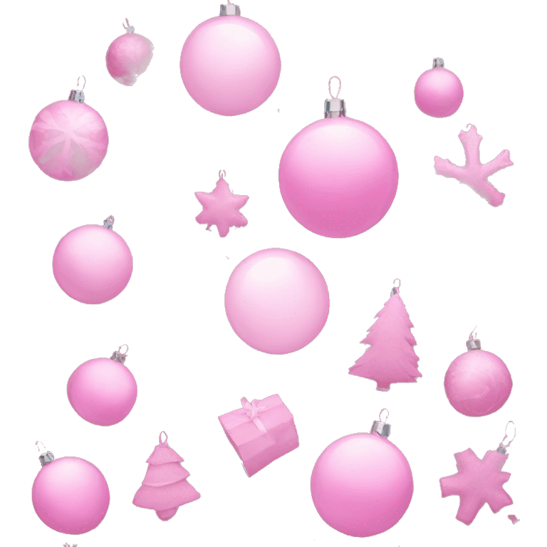 pink christmas emoji