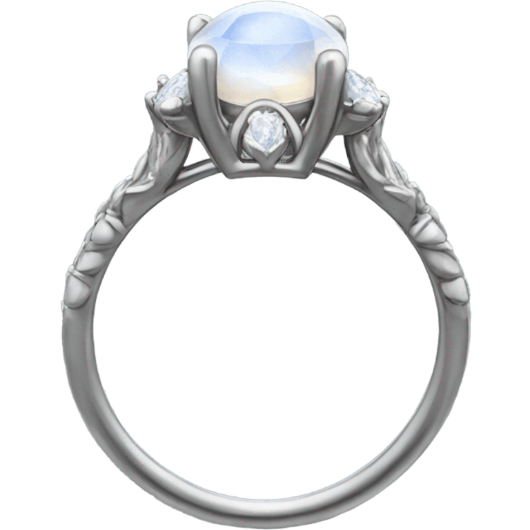 moonstone engagement ring emoji