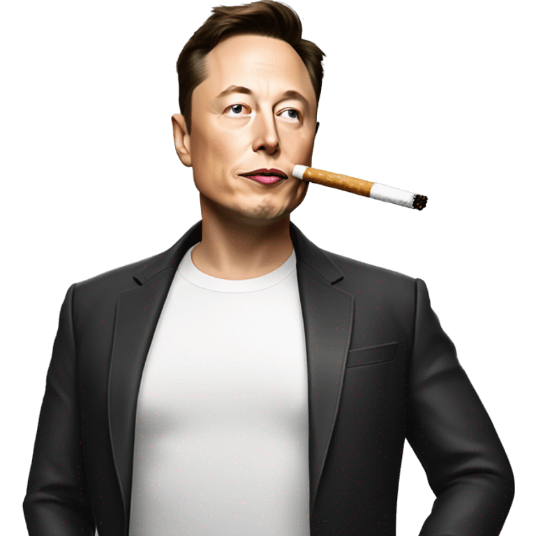 Elon Musk smoking emoji