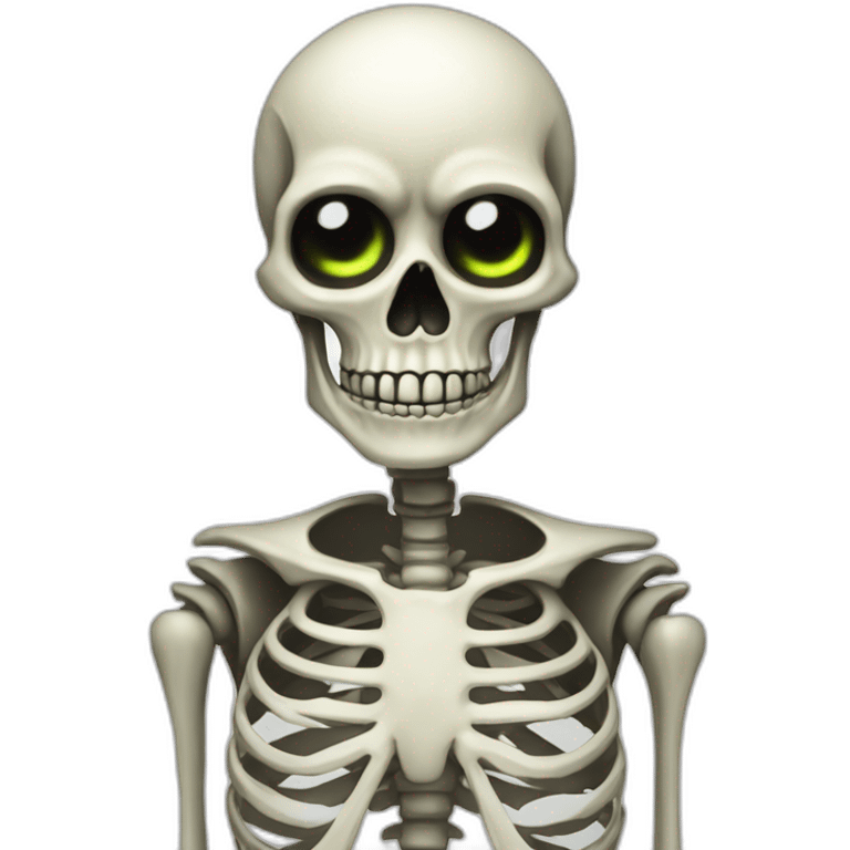 buissnessman fit skeleton with glowing eye emoji