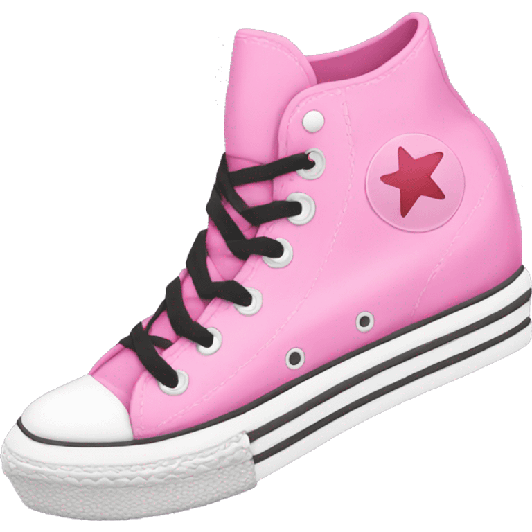 Pink Converse with High Platforms emoji