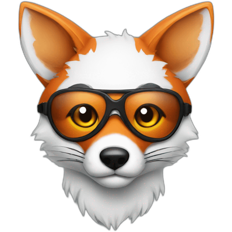 Fox with eye patch emoji