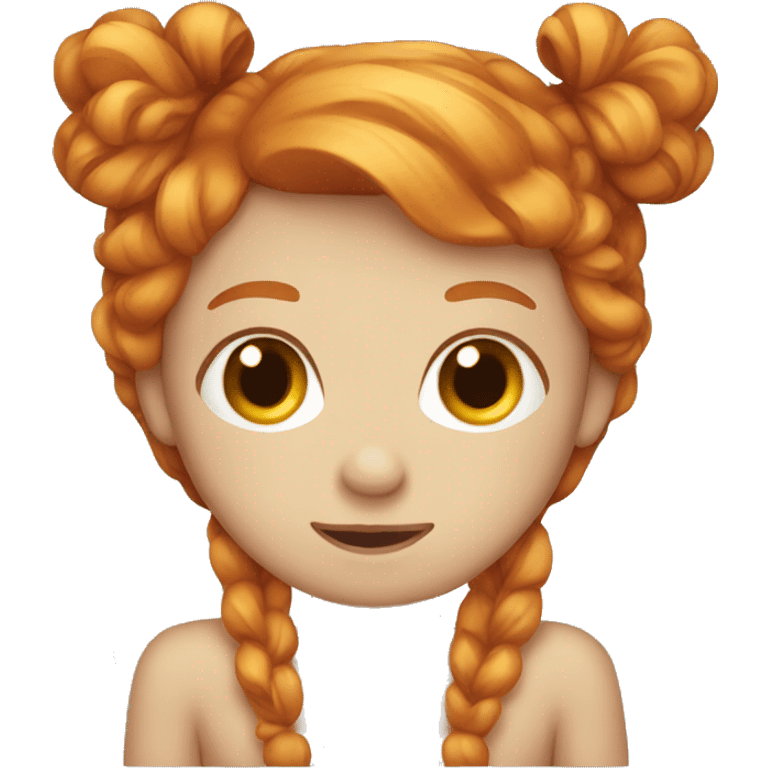 Ginger with bow emoji