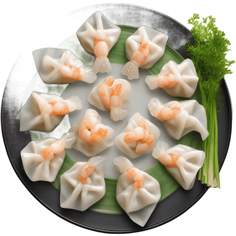 Shrimp dumplings emoji