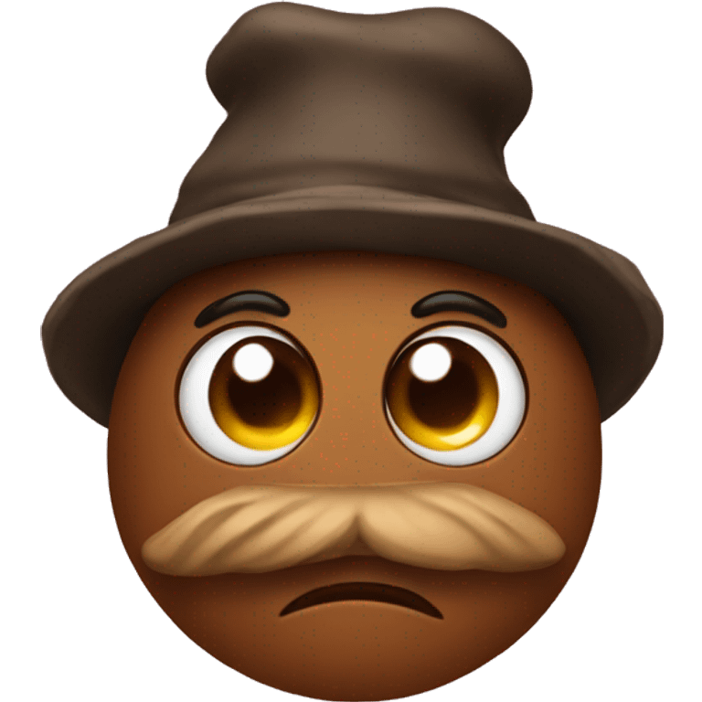 Poo with hat emoji