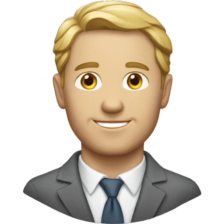 white man crop investor emoji