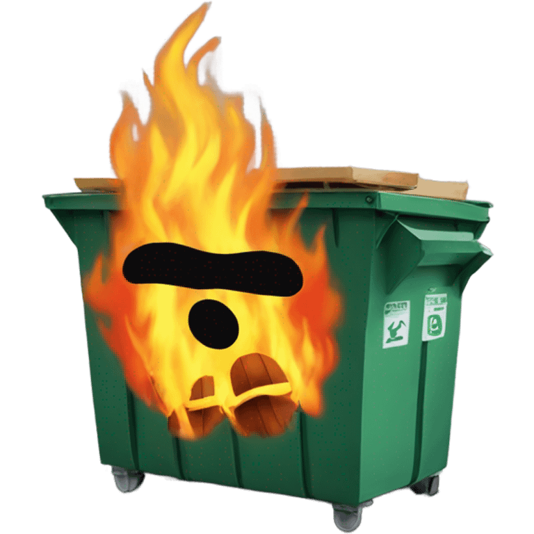 Dumpster on fire emoji