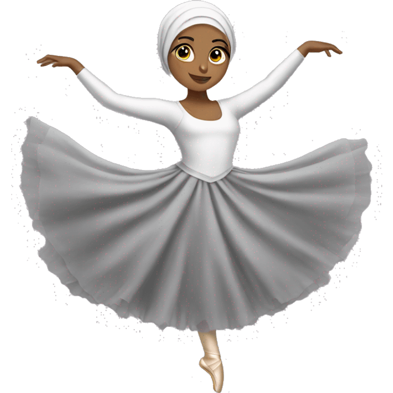 hijabi ballerina emoji