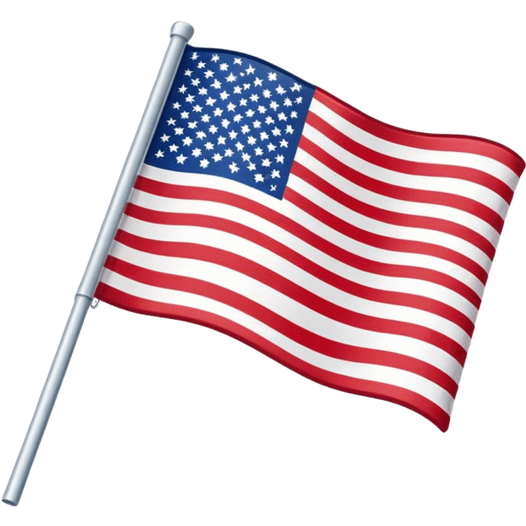 Upside down us flag, flat, no pole emoji