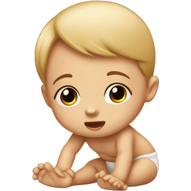 Baby crawling emoji