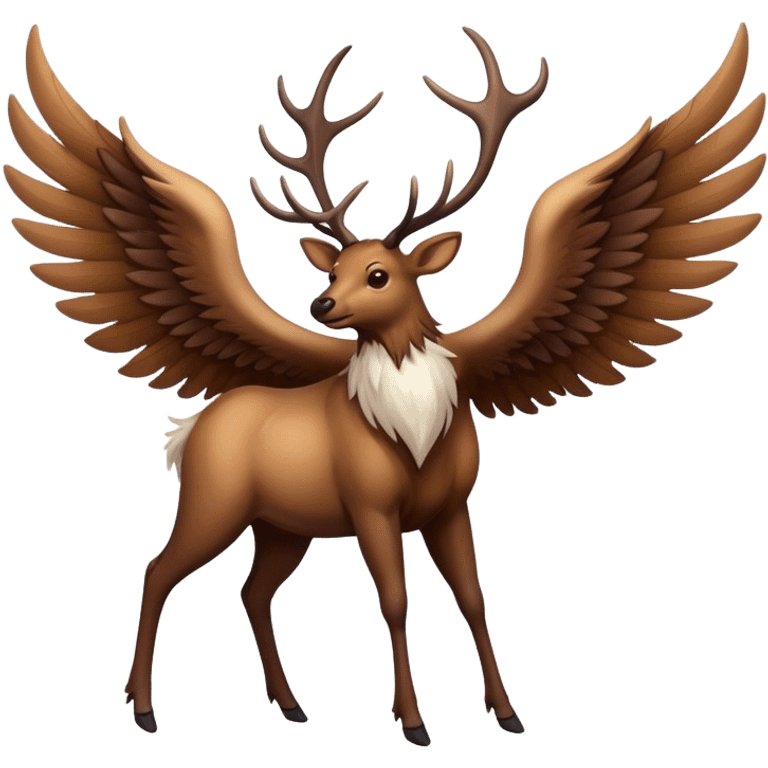 Elk with wings emoji