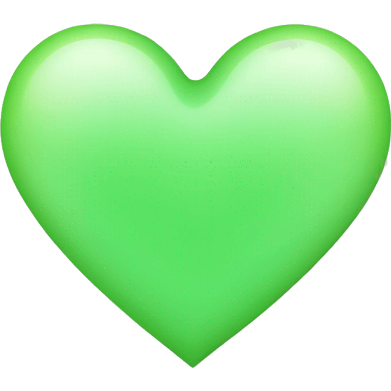 Light green heart emoji