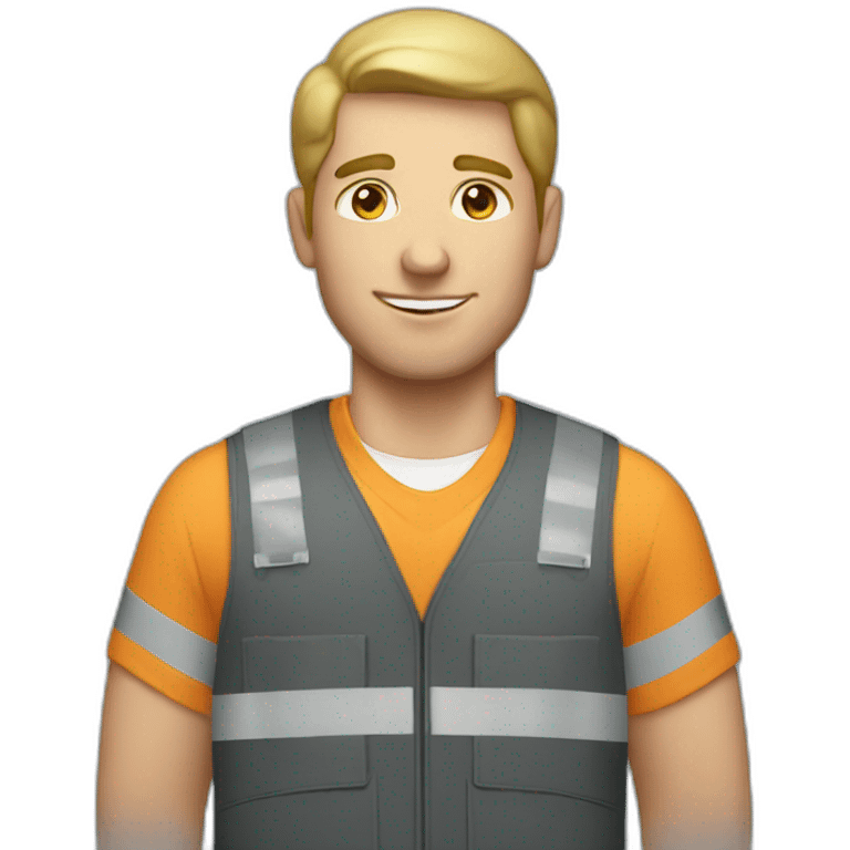 US white Male Worker emoji