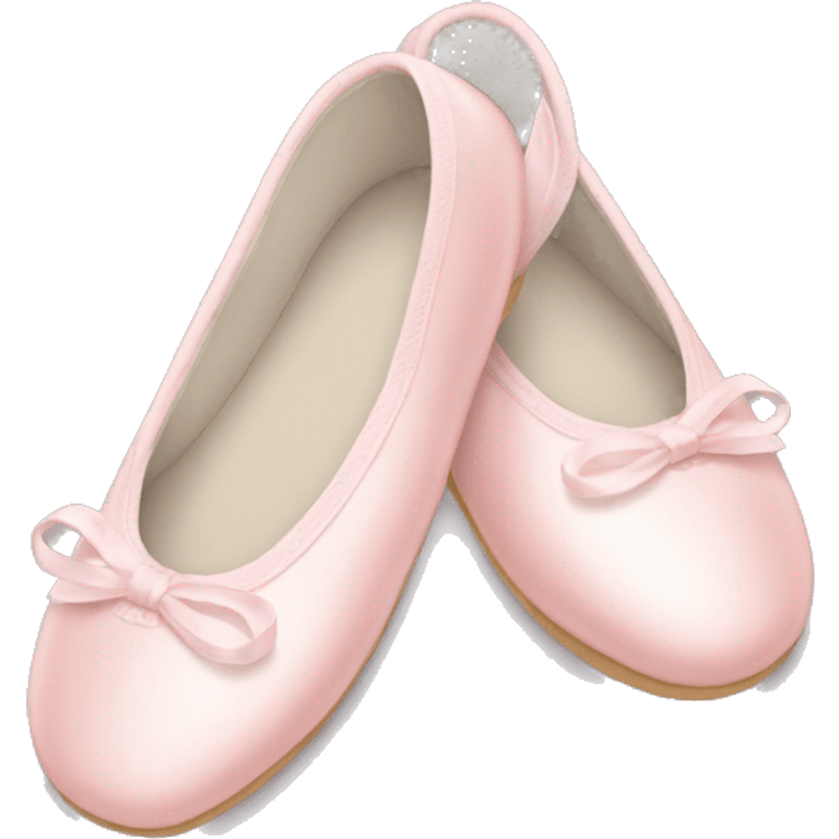 Pale pink ballet shoes emoji