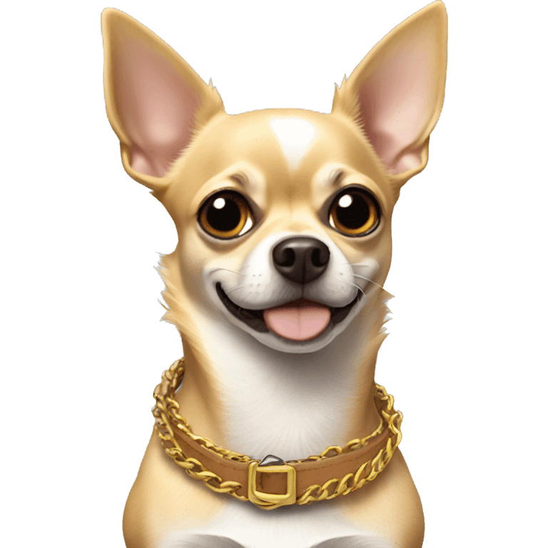 Chihuahua con collar que diga Jose emoji