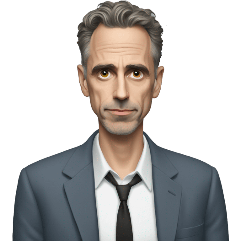 Jordan peterson with magnifier emoji