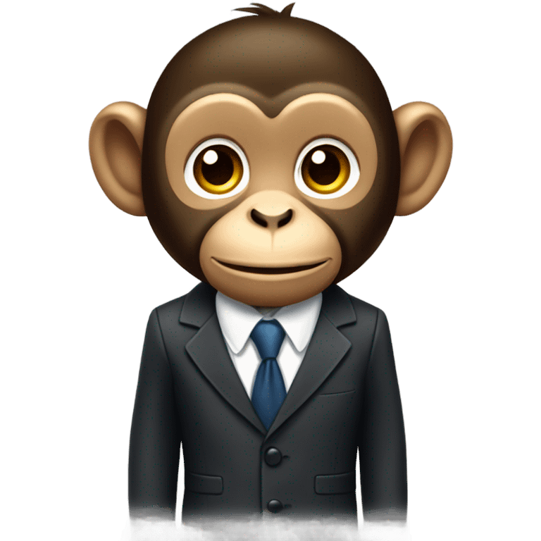 monkey with a suit emoji