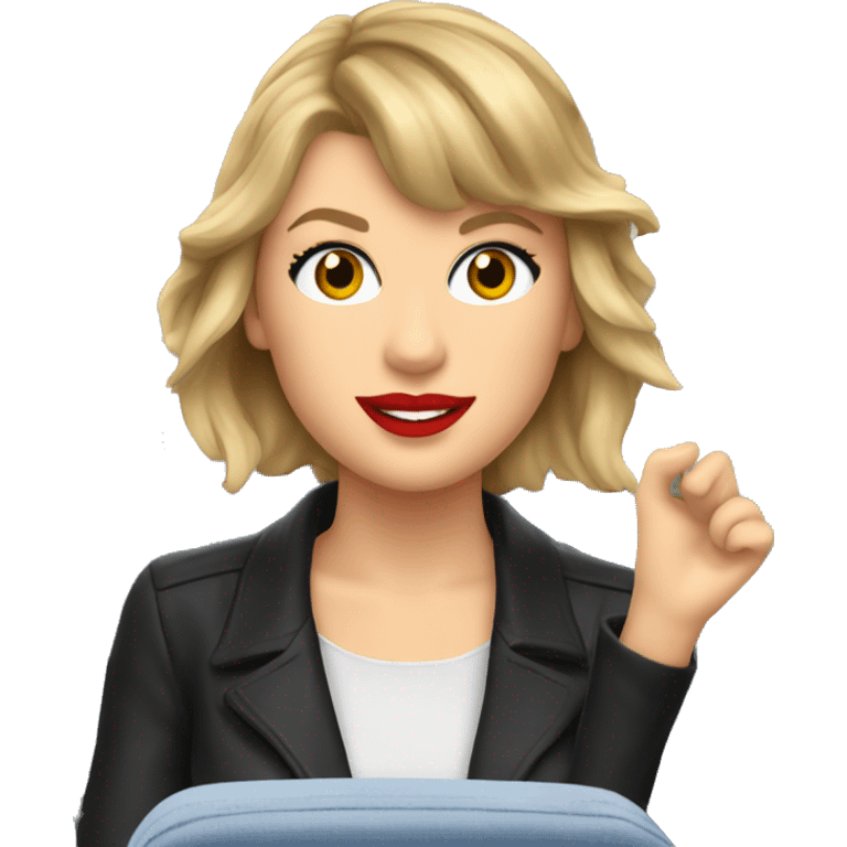 Taylor swift on a plane  emoji