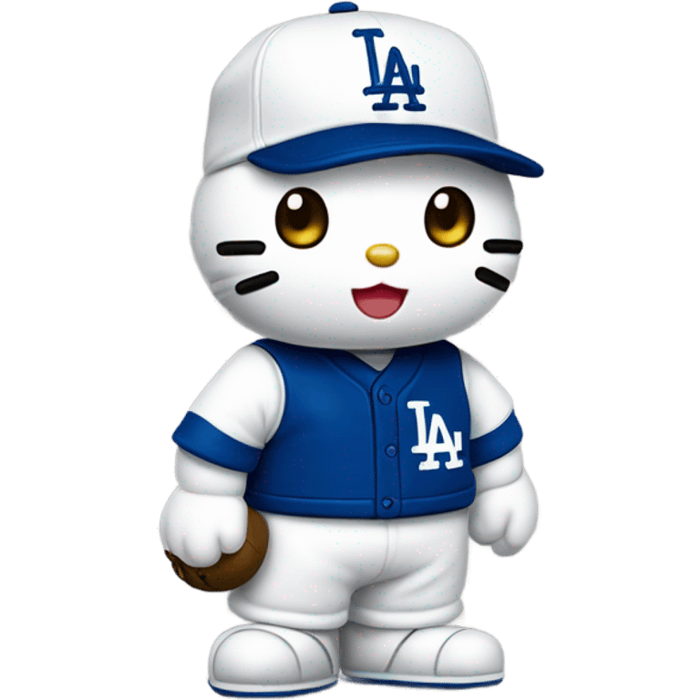 Los Angeles Dodgers hello Kitty emoji