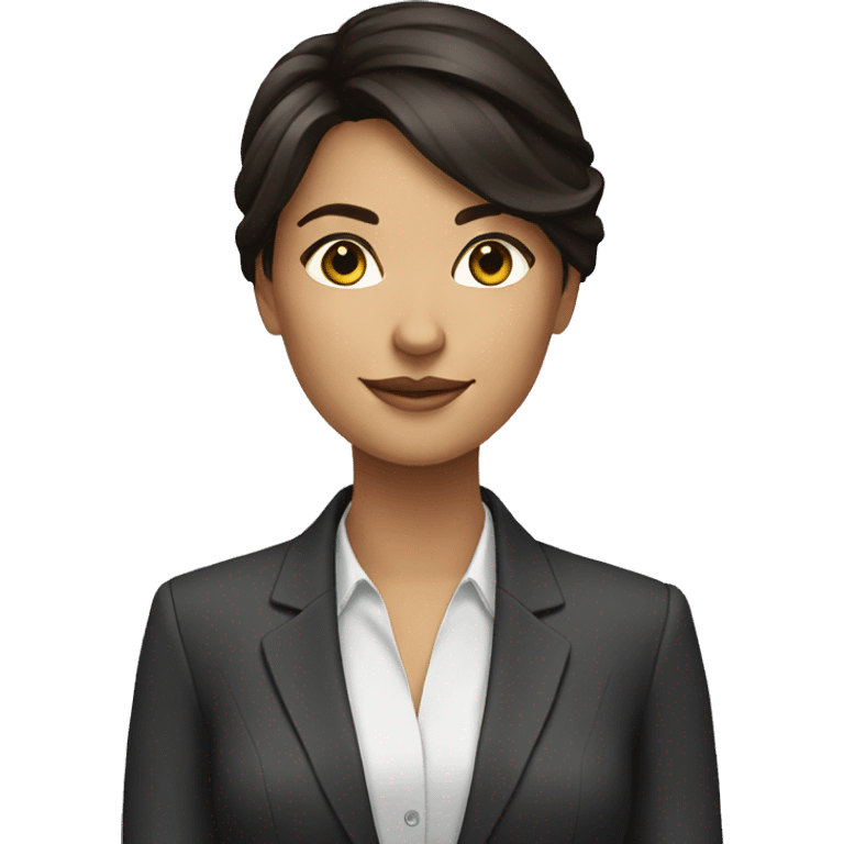 Business brunette girl emoji