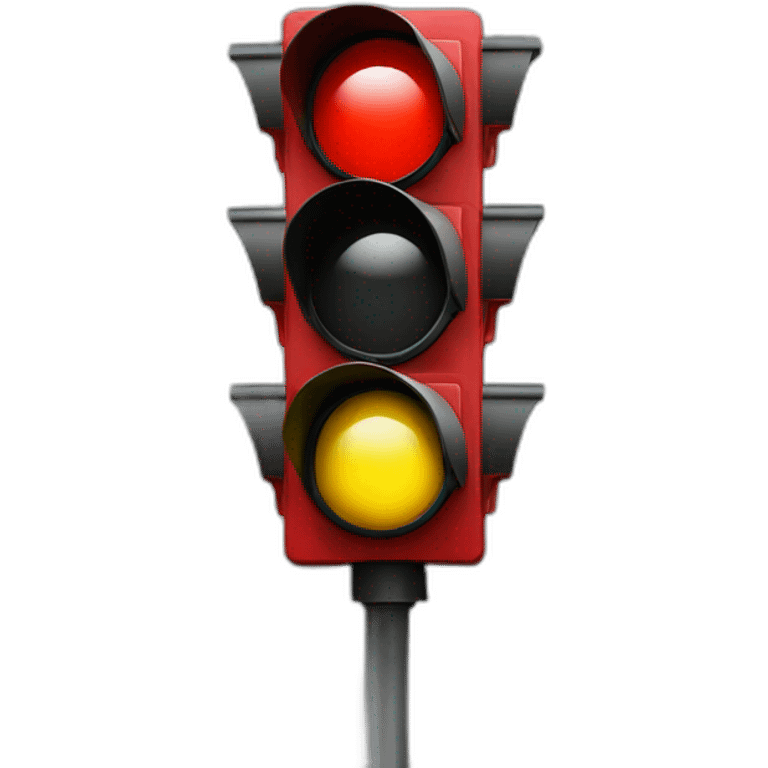 traffic light on red emoji