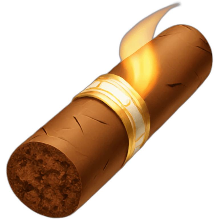 Lit cigar emoji